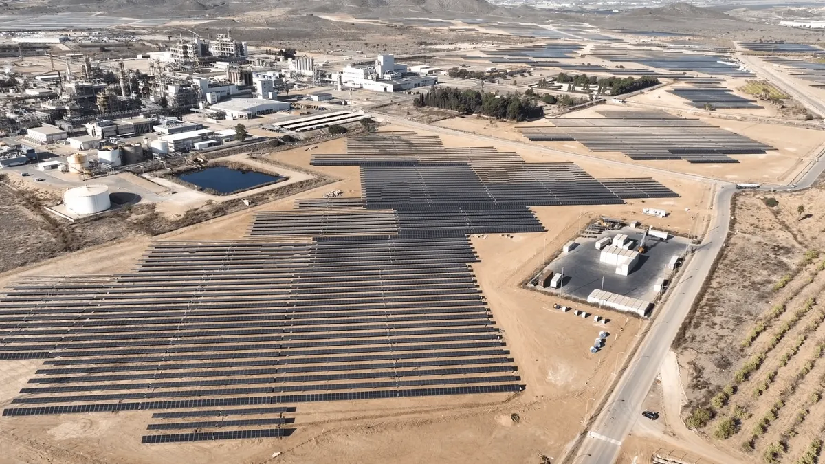 Imagen aérea fotovoltaica