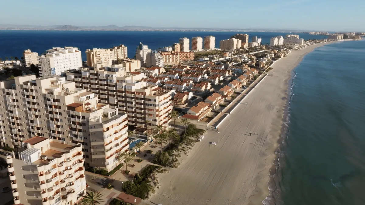 Imagen aérea Mar Menor La Manga