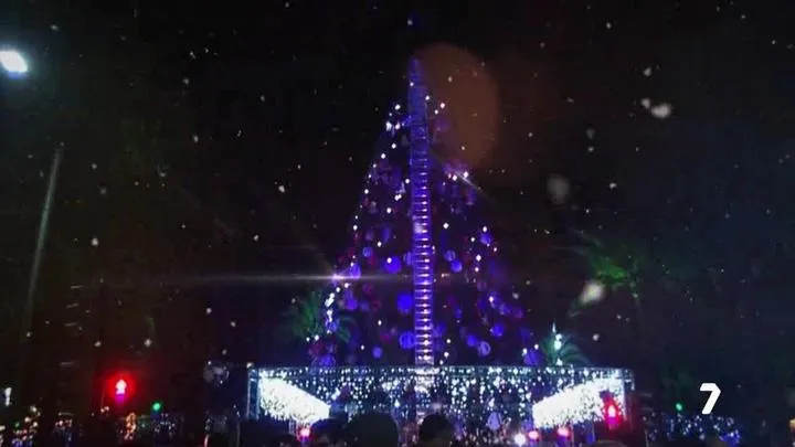 Portada oficial de La 7 del encendido del árbol de Navidad de Murcia de 2025